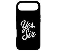 Yes Sir Kinky Lifestyle Submissive Play Statement Coque pour iPhone Air