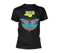 YES T Shirt Dragonfly Band Logo Nouveau Officiel Homme Noir Size M