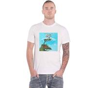 Yes T Shirt Heaven and Earth Band Logo Official Mens White Manches Courtes(X-Large)