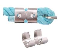 YES Time Lot de 20 colliers de serrage doubles pour cordes tressées de 8 mm à 12 mm