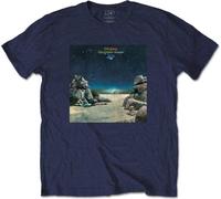 Yes - "Topographic Oceans" T-Shirt für Herren/Damen Uni RO2811 (XL) (Marineblau)