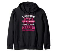 Yes We are Still Married Funny Lineman Wife Women Girls Sweat à Capuche