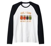 Yes We Can Funny Retro Canning Season Design Manche Raglan