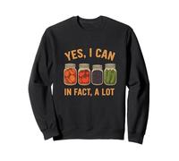Yes We Can Funny Retro Canning Season Design Sweatshirt