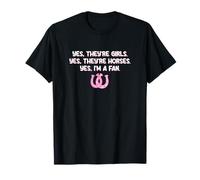 Yes We're Girls and Horses Fan Love T-Shirt