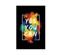 Yes You Can Best Impression sur toile avec citations motivantes sur la vie pour chambre à coucher, bureau, chambre, cadeau sans cadre 30 x 45 cm