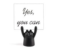 Yes You Can Support pour mémo avec citation inspirante Motif chat Noir