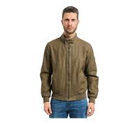 YES Zee, Homme, Vestes, Vert, Taille: L Veste en similicuir