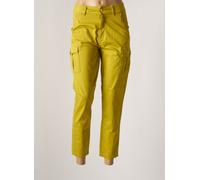 yes.zee pantalons femme de couleur vert