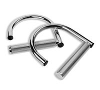 Yes4All Bandes de résistance rotatives à 360° en métal, poignée de Traction avec Surface moletée Extra adhérente, poignées de Fixation Extensibles en Acier de qualité Industrielle Robuste pour