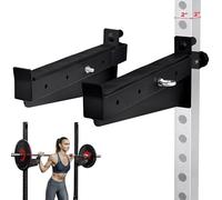 Yes4All Barre de sécurité pour barre de squat de qualité supérieure - Capacité de 453 kg - Bras de squat 2 x 2 - Hauteur réglable