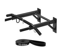 Yes4All Barre de traction murale en acier robuste, capacité de 195 kg, utilisation multifonctionnelle pour la maison, la salle de sport, l'entraînement de force