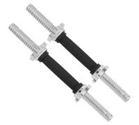 Yes4All Barre d'haltères solide 4 colliers et barre de connexion - Longueur 40 cm Ø 3 cm, Longueur 35/40 cm Ø 2,5 cm - Haltere Reglable Set, Poignée en caoutchouc