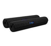 Yes4All Coussin de Barre en Mousse - Coussin d'haltères Olympiques - Coussin de Squat d'haltères - Coussin de Cou d'haltères pour Squats - Coussin de Barre d'haltérophilie (Noir, Lot de 2)
