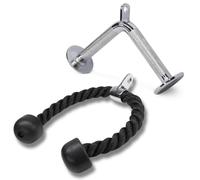 Yes4All Câble de fixation unisexe Jxlx, D. Tricep Rope + V Bar, 2,2 kg UK, E. Corde triceps + Barre droite