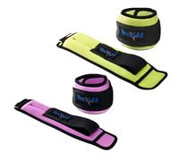 Yes4All Ensemble de paire de poids de poignet et cheville (0,7 kg + 1,4 kg) avec sangle réglable, pour jogging, gymnastique, aérobic