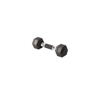 Yes4All Hex Dumbbell Cast Iron With Rubber Cover - 2.5 kg, Black