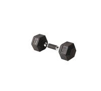 Yes4All Hex Dumbbell Cast Iron With Rubber Cover - 5 kg, Black