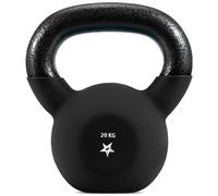 Yes4All JENR Kettlebell en néoprène, Kettlebells de musculation - 20KG Noir