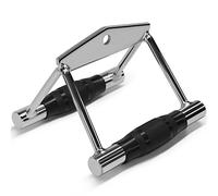 Yes4All UHKM Cable Attachment Grip Handle-Rubber Cover Mixte, D. Poignée Double D, Caoutchouc, Standard