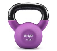 Yes4All Kettlebell avec revêtement en néoprène - Poids de musculation - Poids : 6,8 kg - Willowherb