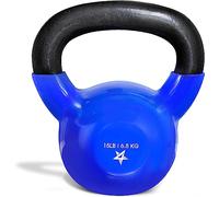 Yes4All Kettlebell En Fonte Avec Revêtement Vinyle, 5 À 22.6 Kg, Pour Entraînement De Force À Domicile, Gym, Fitness, Entraînement Complet Du Corps, Pompes Et Renforcement De La Prise
