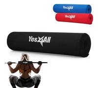 Yes4All KTD1 Cuscinetto per bilancieri in schiuma spessa con copertura in nylon e velcro, Nero, 16inch