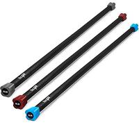 Yes4All L8QF Weighted Workout Bar, Bleu, Rouge foncé, Gris foncé