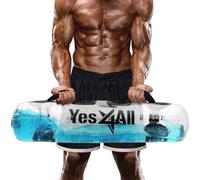 Yes4All Large Bags for Workout 45lbs-Clear Color Aquabag Poids réglables Complet du Corps, substitut Sable, Pompe à air Incluse (Couleur Transparente, 20,4 kg) Unisexe, Sac d'entraînement Aqua 22,2 kg