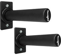 Yes4All LCUR Support mural de plaques de poids - Stockage de plaques de poids olympiques de 5 cm, vendu par paire, noir