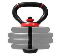 Yes4All LDN6 Poignée de kettlebell ajustable, convertisseur de plaque de poids, rouge