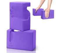 Yes4All Lot de 2 blocs de yoga push-up, équipement de soutien de poignet confortable pour femmes, hommes, débutants, brique en mousse EVA pour adhérence, force, équilibre, fitness et exercice