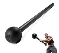 Yes4All Mace Bell en Acier pour la Musculation, Les épaules, Les poignées et Les Avant-Bras - Macebell de 4,5 kg, Noir