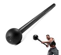 Yes4All Mace Bell en Acier pour la Musculation, Les épaules, Les poignées et Les Avant-Bras - Macebell de 3kg, Noir