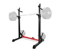 Yes4All Mnu5 Support Multifonction pour Squat-Équipement de Presse Banc Robuste avec capacité de Poids de 250 kg pour la Musculation et la Salle de Sport à Domicile Unisexe, Noir/Rouge-Standard, 5 cm