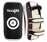 Yes4All Paire de Coussinets de Kickboxing Unisexe, Noir