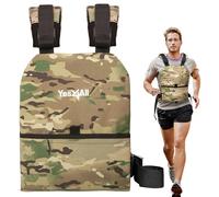 Yes4All Paires de plaques lestées pour gilet, design ergonomique incurvé 2,5, 4, 6,5, 9 kg, convient pour la course et les entraînements intensifs