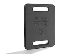 Yes4All Plaque de Lestage en Fonte avec Poignée Ergonomique et Finition Brillante, Poids de Musculation Lesté pour Sac à Dos, Marche Lestée, Randonnée et Entraînement, Ruck Basique - 5 KG