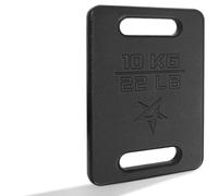 Yes4All Plaque de Lestage en Fonte avec Poignée Ergonomique et Finition Brillante, Poids de Musculation Lesté pour Sac à Dos, Marche Lestée, Randonnée et Entraînement, Ruck Basique - 10 KG