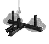 Yes4All Plateforme polyvalente en T 3-en-1, support pour poids et haltères, rotation à 360°, facile à installer, compatible barres olympiques et disques de 5,1 cm