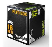 Yes4All Plyo Box 3 en 1 noyau en bois, boîte pliométrique en mousse pour la maison et l'entraînement en plein air - 20 x 18 x 16 - Neuf