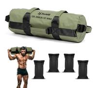 Yes4All sacs de sable pour l'entraînement, sacs de sable réglables non remplis pour la musculation avec poignées, plusieurs couleurs et tailles 2,3 kg - 90 kg