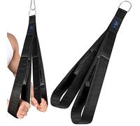 Yes4All Sangle de triceps 55,9 cm et 73,9 cm pour différents exercices, large gamme de mouvements/attache de câble portable avec grand anneau en D, matériau robuste pour mariage