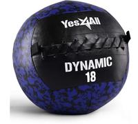 Yes4All SC7J Balle Murale Dynamique/médecine Douce, Balle Murale pour entraînement Crossfit et Exercices du Corps Complet - 8,2 kg, Médecine Ball, Unique