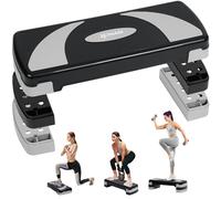 Yes4All Stepper Aérobic Réglable, Plateforme d’Entraînement 3 Niveaux pour Salle de Sport à Domicile et Fitness