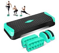 Yes4All Stepper d'aérobic multifonction, jambes demi-rondes, 10,2 cm, 15,2 cm, plateforme d'aérobic réglable pour l'entraînement, les exercices d'équilibre et d'équilibre