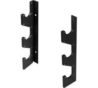 Yes4All Support mural horizontal pour haltères avec couche protectrice en plastique UHMW - Support suspendu pour haltères, barres de musculation et barres de traction - Support pour haltères