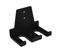 Yes4All Support mural vertical pour haltères olympiques, support de rangement pour haltères, support d'haltères à suspendre pour équipement de fitness à domicile (2 barres), noir