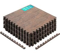 Yes4All Tapis de Sol à Grain de Bois emboîtables en Mousse EVA - Couvre 48 m² (Multicolore)