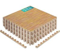 Yes4All Tapis Emboîtables en EVA, Dalles de Sol en Mousse, Revêtement de Sol en Mousse avec Bordure pour Meubles, Espace de Vie, Salon, Garage 4,46 m²